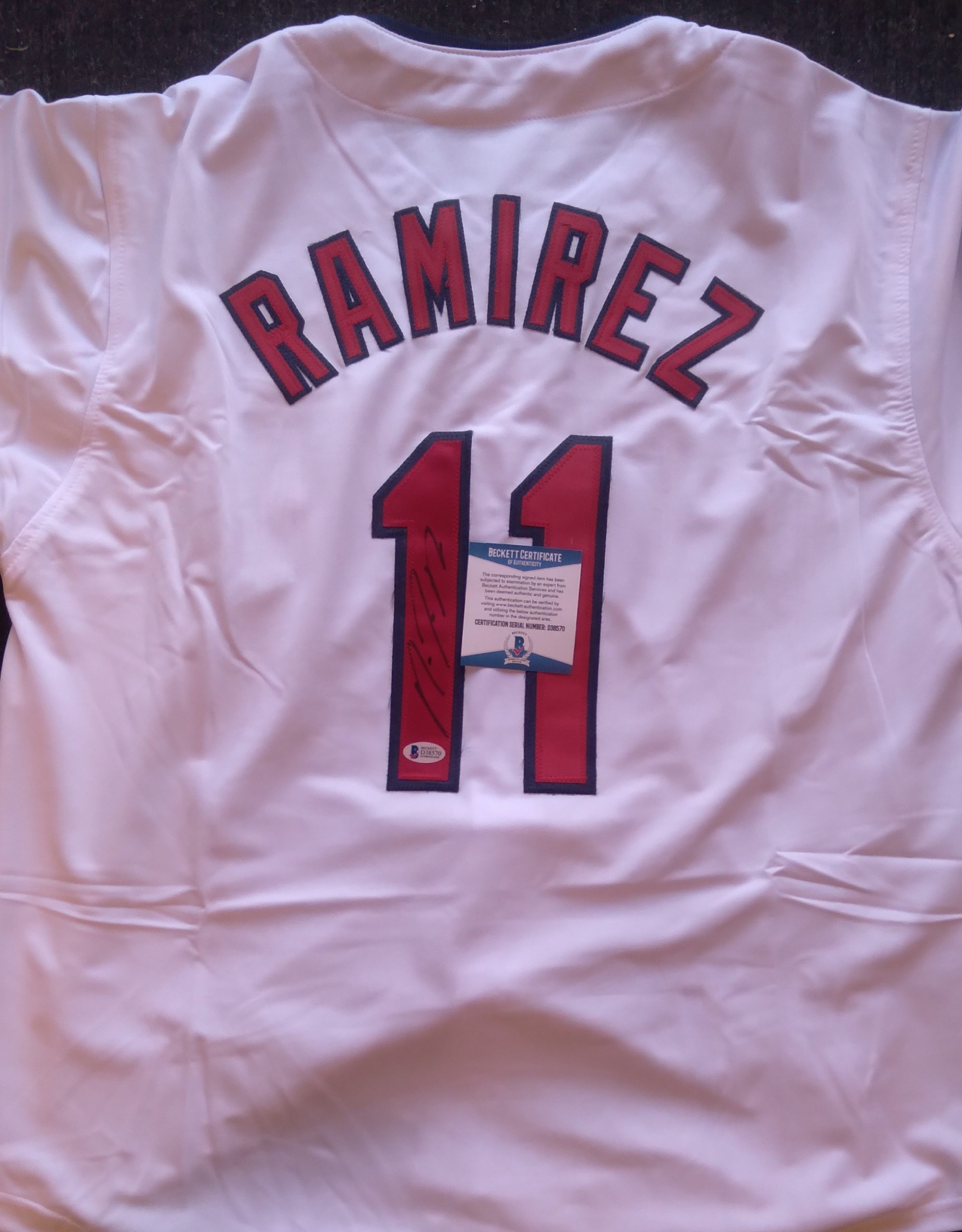 Jose Ramirez Signed White Jersey Beckett – GPS Sports Gallery