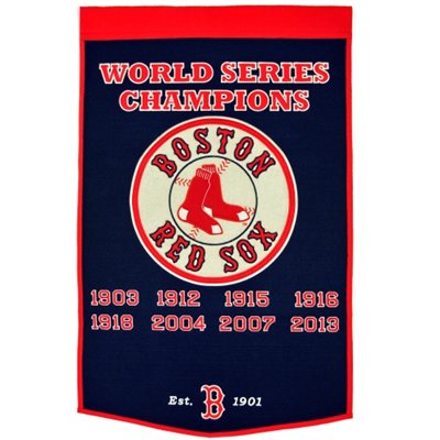 Boston Red Sox Dynasty World Series Banner 24×36 – GPS Sports